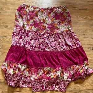 Floral Pink Women's Skirt
